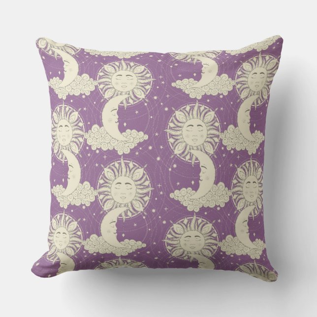 Böhmische Träume violett Kissen (Vorderseite)