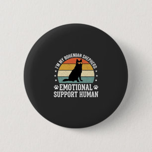 Böhmischer Schäferhund Emotionaler Unterstützungsm Button