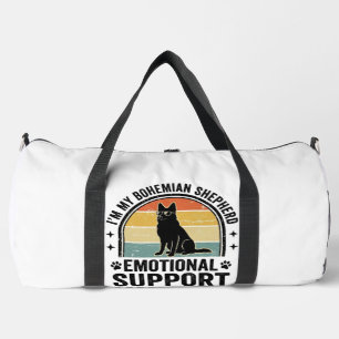Böhmischer Schäferhund Emotionaler Unterstützungsm Duffle Bag