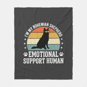 Böhmischer Schäferhund Emotionaler Unterstützungsm Fleecedecke