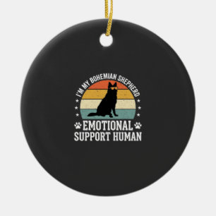 Böhmischer Schäferhund Emotionaler Unterstützungsm Keramik Ornament