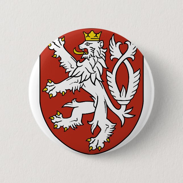 Böhmisches Emblem Button (Vorderseite)