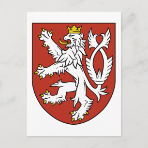 Böhmisches Emblem Postkarte