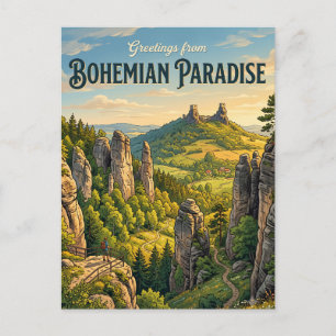 Böhmisches Paradies Tschechische Republik Postkarte