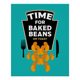 Bohnen auf Toast Poster