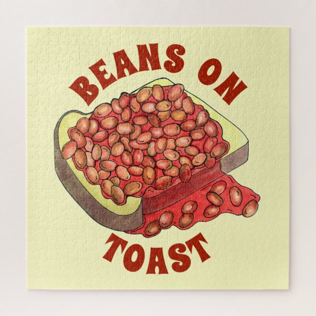 Bohnen auf Toast UK British Cuisine Food (Vertikal)