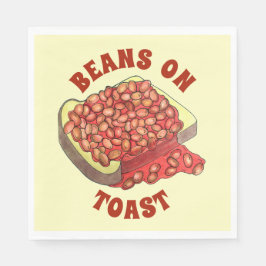 Bohnen auf Toast UK British Cuisine Food Serviette