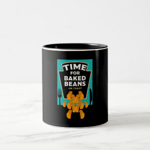 Bohnen auf Toast Zweifarbige Tasse