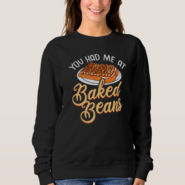 Bohnen in Dosen Sweatshirt (Vorderseite)