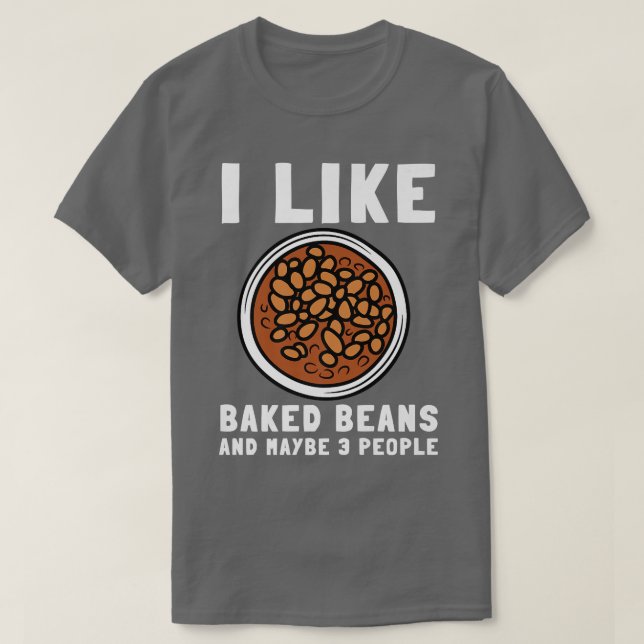 Bohnen in Dosen und Vegan 20 T-Shirt (Design vorne)