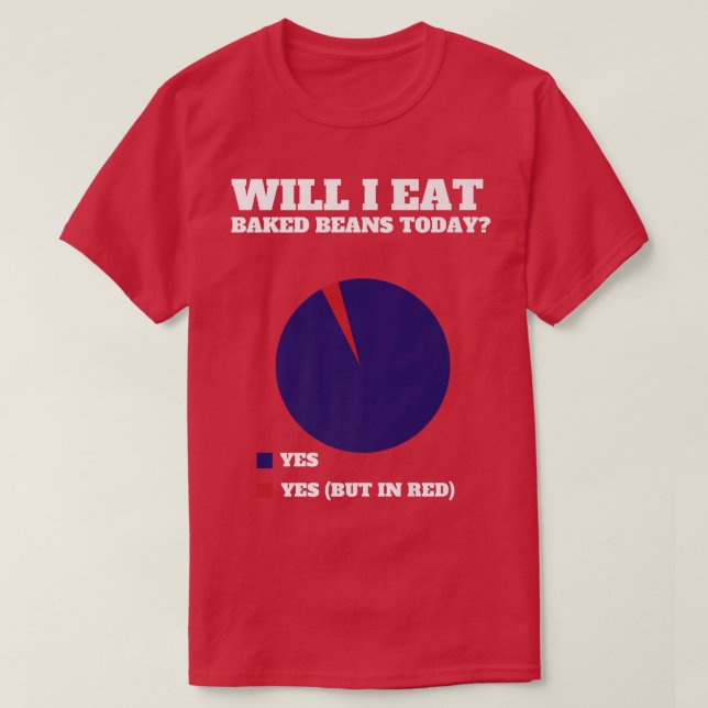 Bohnen in Dosen und Vegane vegetarische Prämie T-Shirt (Design vorne)
