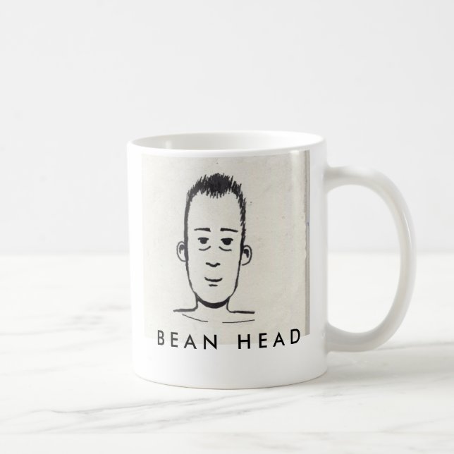Bohnen-Kopf Kaffeetasse (Rechts)