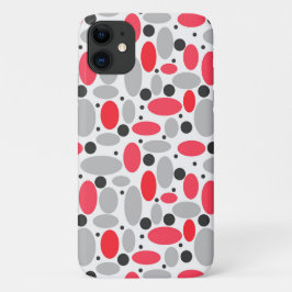 Bohnen und Erbsen rotes, weißes Muster Case-Mate iPhone Hülle