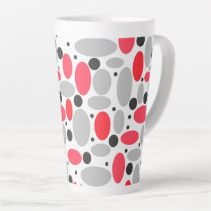 Bohnen und Erbsen rotes, weißes Muster Milchtasse
