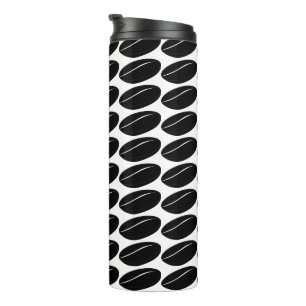 Bohnenkaffee Schwarz – Kühnes Minimalistisches Kaf Thermosbecher