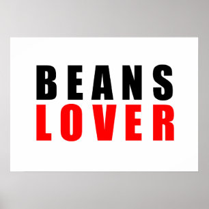 Bohnenliebhaber, ich Liebe Bohnen Poster