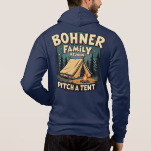 Bohner-Familientreffen - Zelt aufschlagen Retro-Ca Hoodie
