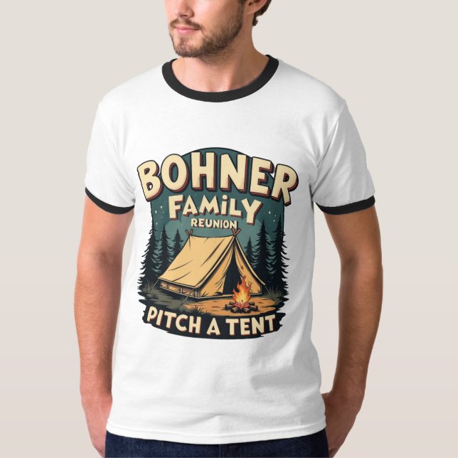 Bohner Family Wiedersehen - Pitch a Zelt Retro Cam T-Shirt (Vorderseite)