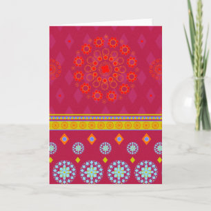 BOHO1 Mandala - Grußkarte Karte