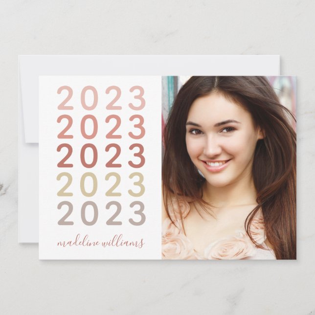 Boho 2023 Foto Abschluss - Flachbildschirm-Ankündi Ankündigung (Vorderseite)
