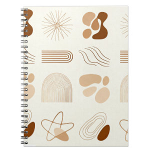 Boho Abstract Aesthetic Journal Notizblock