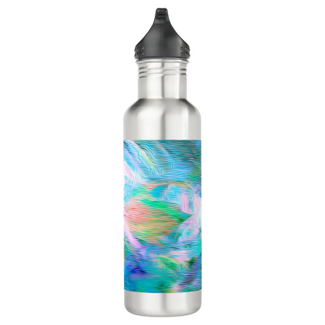 Boho Abstract Dream – Romantic Fantasy Nature Edelstahlflasche (Rechts)