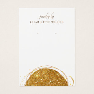 Boho Abstrait Gold Parties scintillant cercle d'or