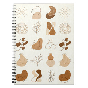 Boho-Abstrakt-Ästhetik-Journal Notizblock