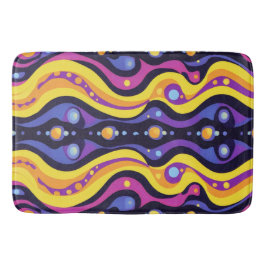 Boho Abstrakt farbig 10 Badematte