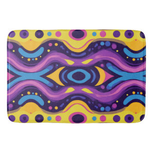 Boho Abstrakt farbig 17 Badematte