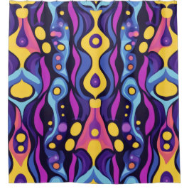 Boho Abstrakt farbig 5 Duschvorhang