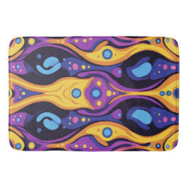 Boho Abstrakt farbig 6 Badematte