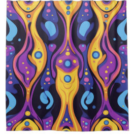 Boho Abstrakt farbig 6 Duschvorhang