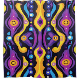 Boho Abstrakt farbig 7 Duschvorhang