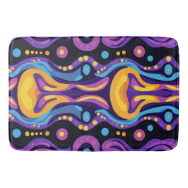Boho Abstrakt farbig 8 Badematte