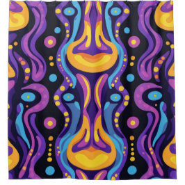 Boho Abstrakt farbig 8 Duschvorhang