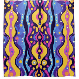 Boho Abstrakt farbig 9 Duschvorhang