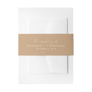 Boho Abstrakt Gentle Fawn Couples Wedding of Einladungsbanderole