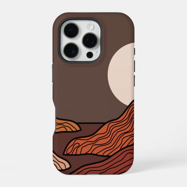 Boho Abstrakt iPhone/iPad Gehäuse iPhone 16 Pro Hülle (Rückseite)