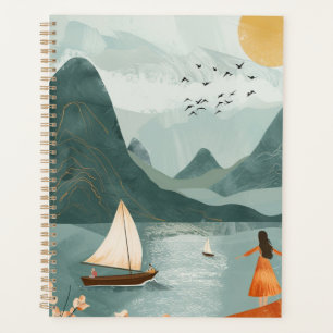 Boho Abstrakt Landschaft (11) Planer