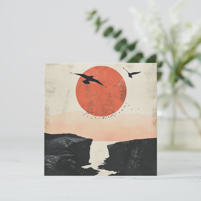 Boho Abstrakt Landschaft (12) (Stehend Vorderseite)