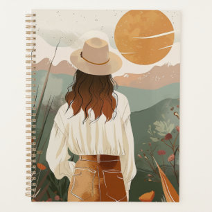 Boho Abstrakt Landschaft (20) Planer