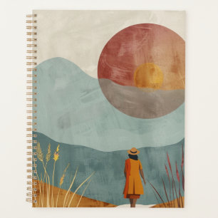 Boho Abstrakt Landschaft (23) Planer