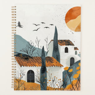 Boho Abstrakt Landschaft (4) Planer