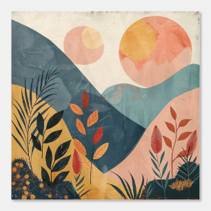 Boho Abstrakt Landschaft (8) Tapete
