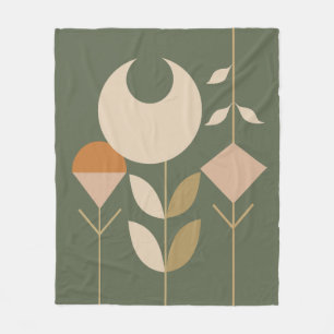 Boho Abstrakt Lily Fleecedecke