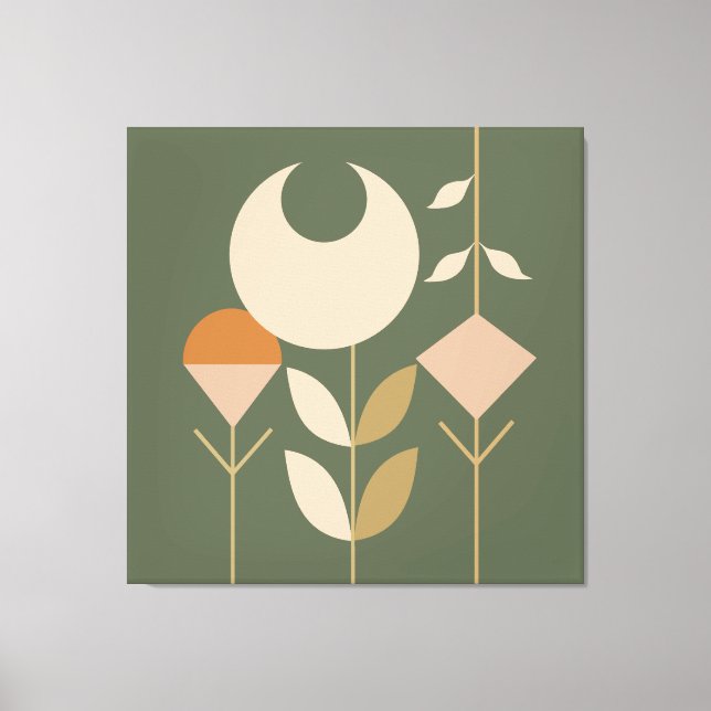 Boho Abstrakt Lily Leinwanddruck (Vorderseite)