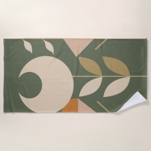 Boho Abstrakt Lily Strandtuch