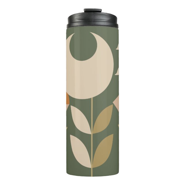 Boho Abstrakt Lily Thermosbecher (Vorderseite)