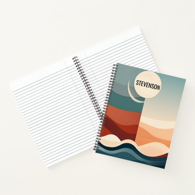 Boho Abstrakt Pattern Notizbuch (Innenseite)